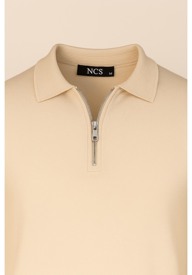 Ncs Jeans Erkek Triko Polo Yaka Bej 3773 Bej