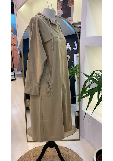 İnvee Kapşonlu Kap 6830 Camal Camal Camel