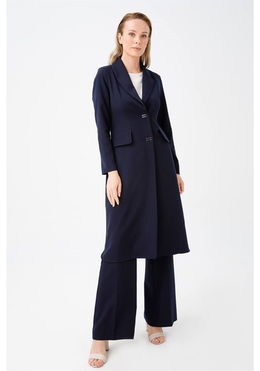 Erkek Ve Şal Yakalı Ceketli Takım Lacivert-lacivert Lacivert