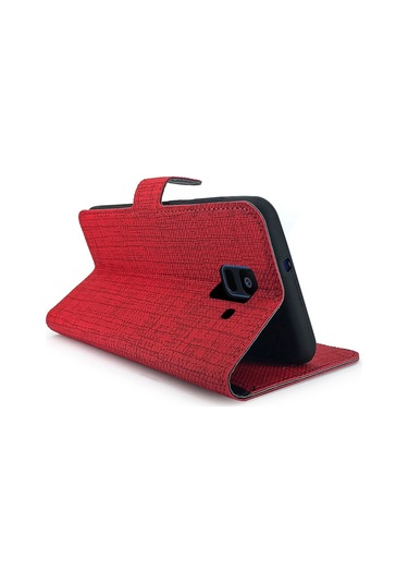 Samsung Galaxy A6 (A600) Kilif Fitcase Fabric Kapakli Cüzdanli 359200657