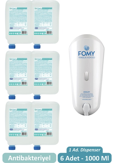 Fomy El Temizleme Köpük Sabun 6 x 1 L + Dispenser