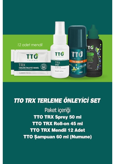 Tto Terleme Önleyici Set Sprey Roll-on Mendil Şampuan