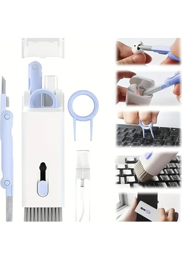 7&amp Apos Si 1 Arada Çok Fonksiyonlu Klavye Temizleme Fırçası 5 Çok Renkli