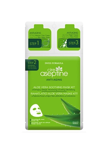 Cire Aseptine Anti Aging Rahatlatıcı Aloe Vera Yüz Maskesi