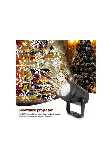 Kar Tanesi Led Noel Projektör Işıkları Dönen Peyzaj Lambası Dekorasyon Spot Noel Tatili Düğün Parti Süslemeleri İçin Au Plug Diğer