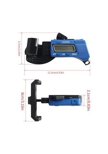 Geeroyoo 3d Yazıcı Aksesuarı: Voro 2gt Senkron Kayışı Gerilim Ölçer, Dijital Ekranlı Ayarlama Aracı, Pil Dahil