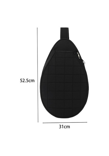 Suntek Tenis Çantası Taşınabilir Raket Taşıma Crossbody Siyah