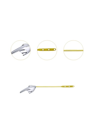 Suntek Tuvalet Tankı Sifon Kolu Kolay Kurulum Paslanmaya Gümüş