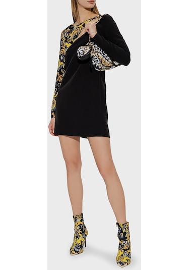 Versace Jeans Couture Bayan Elbise 74hao910 N0103 899 Siyah