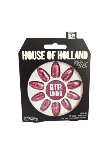 Elegant Touch - Pembe Desenli Takma Tırnak -24 Adet