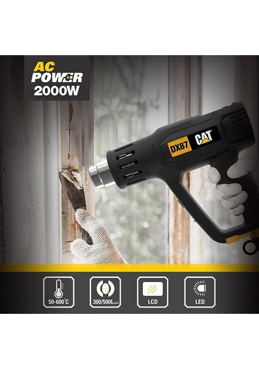 Cat Dx-87 2000watt Dijital Göstergeli Sıcak Hava Tabancası