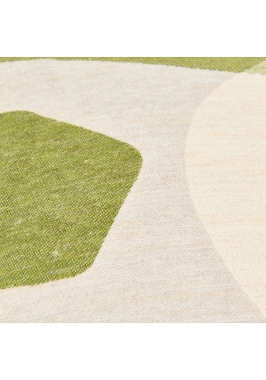 Evidea Soft Zarmine Kırlent - Ekru / Yeşil - 40x40 Cm Ekru / Yeşil