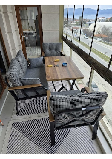 Tu Tienda Nergiz 2 1 1 Masa Bahçe Balkon Mobilyası,kazayağı Kazayağı