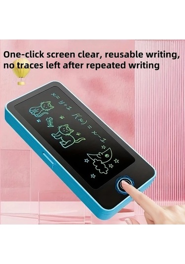 Trendooze Gaojunshop01 Sarı Lcd Yazı Tahtası, Gençler İçin Göz Koruma Tek Tuşlu Kalem Kutusu Sarı