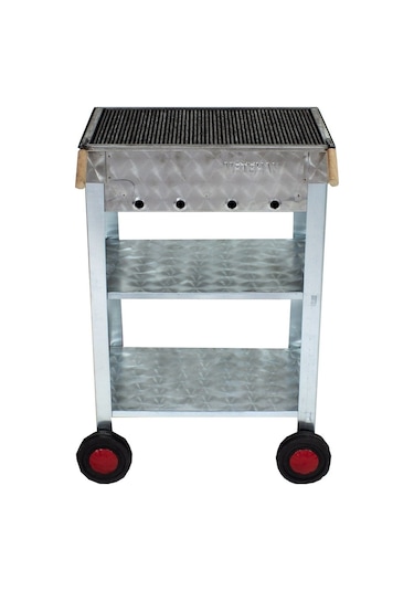 Metehan MTH-6 Maltız Izgaralı - Dört Tekerlekli Battal Boy Mangal
