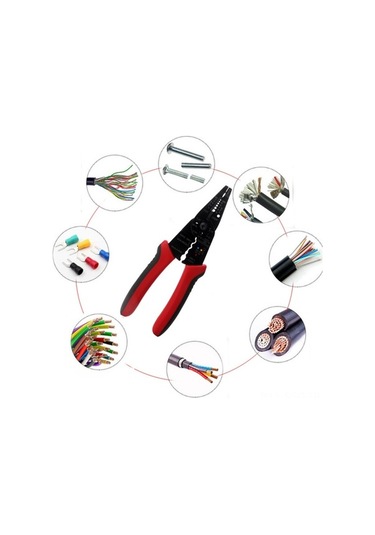 Didadodo Çok Renkli 50 Çelik Kablo Soyma Ve Pense Aleti - Profesyonel Elektrikçi Ekipmanı Çok Renkli