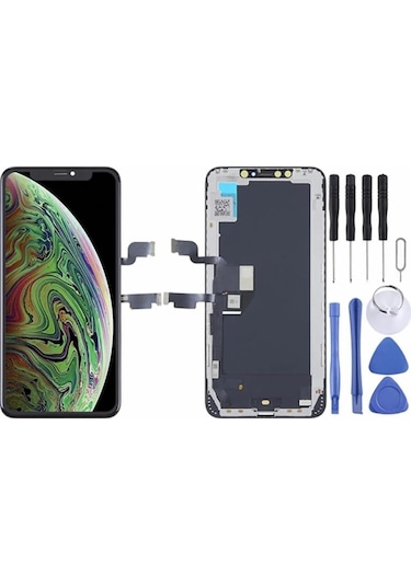 Apple iPhone Uyumlu  Xs Max Lcd Ekran Dokunmatik Siyah Lw
