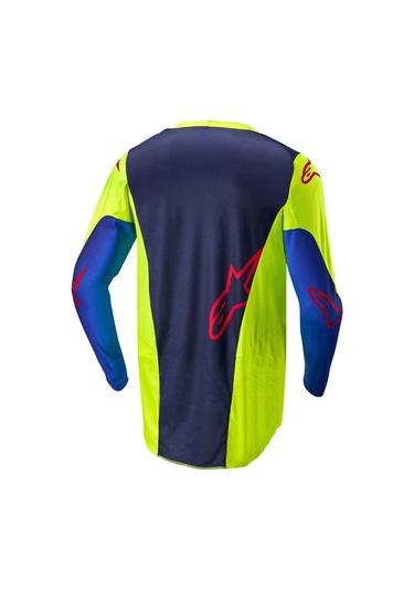 Alpinestars Racer Hoen Kros Motor Jerseyi Sarı Mavi Kırmızı