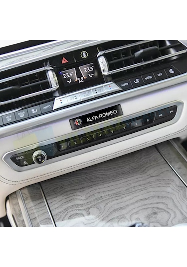 Alfa Romeo Logo Kapı Kolu Torpido Ayna Damla Sticker Etiket