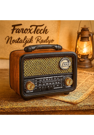 Nostaljik Radyo Fm - Mp3 - Bluetooth - Aux Telefona Bağlanabilir