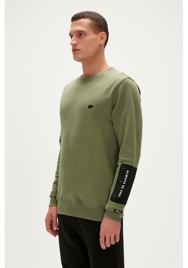 Bad Bear Be Cool Crewneck Erkek Sweatshirt Yeşil S-xxl 001