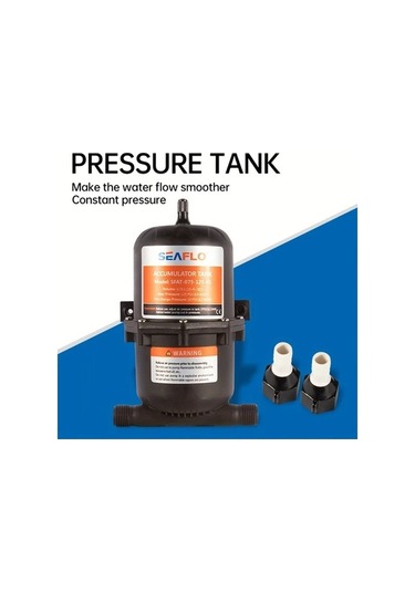 Pazly Seaflo Rv Su Pompası Toplama Tankı 0.75l, Demir Yapı, Basınç Sabit, İç Dekorasyon, Dış Genişleme, Pil Gerektirmez
