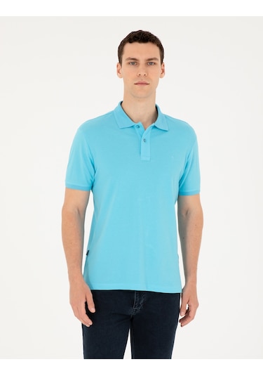 Pierre Cardin Erkek Turkuaz Tişört Basic 50280754-vr093 Turkuaz