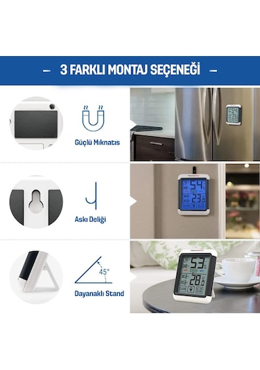 ThermoPro TP55 Termometre İç Mekan Dijital Sıcaklık ve Nem Ölçer - T07593