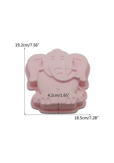 Silikon Kalıp Fil Şeklinde Pasta Tatlı Kek Aletleri Fırın Tepsisi Diğer