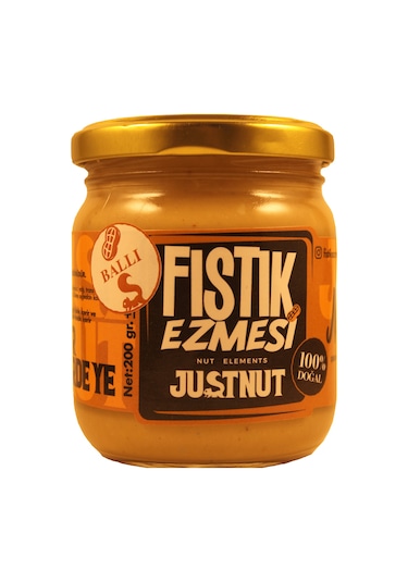 Justnut Ballı Fıstık Ezmesi 200 G