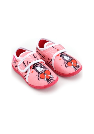 Gezer Kışlık Kız Çocuk Cırt Cırtlı Ayarlanabilir Rahat Taban Panduf Ev Kreş Ayakkabı Ga2kpm.03372.00.0c0.f66 Kırmızı
