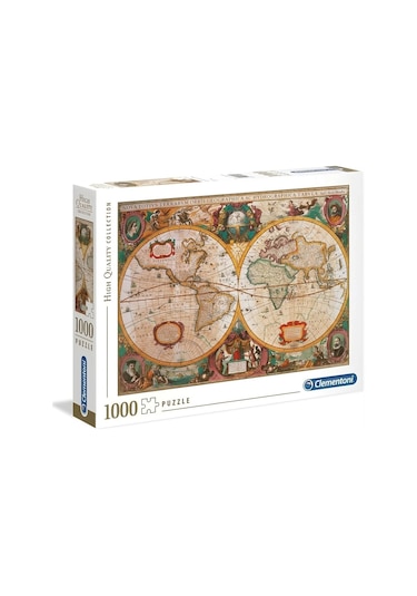 Clementoni Old Map 1000 Parça High Quality Collection Yetişkin Puzzle