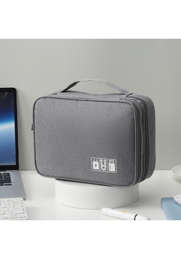 Homyl Dijital Elektronik Aksesuarlar Organizatör Taşıma Gri
