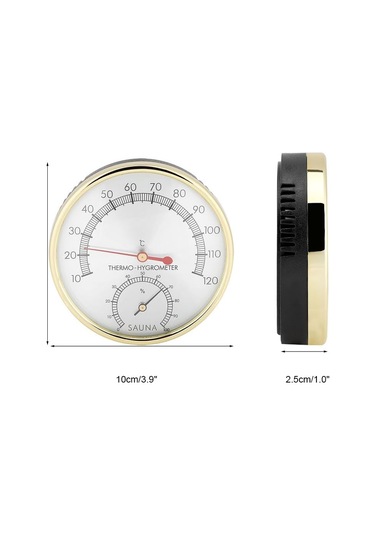 Sauna Odası Termometresi, Metal Kadranlı Termometre Higrometre Sauna Odası İç Mekan Termometresi