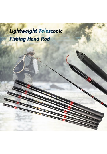 Geeksen Cam Fiber Teleskopik Olta Kamışı - Dayanıklı Yapı, Kolay Kullanım, 360-720cm Seçenekleri