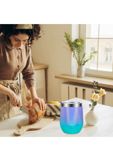 Youtek Pembe Altın 355ml Çift Katlı Vakumlu Paslanmaz Çelik Termos Bardak, 6-8 Saat Isı/sıcaklık Saklama, Damlacık Sağlama, Sızdırmaz Kapağı İle Seyahat Ve Ev Kullanıma Uygun Diğer