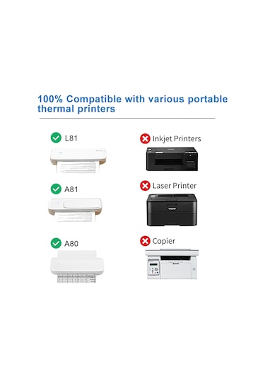 Youtek A4 Termal Yazıcı Kağıdı 200 Yaprak - Suya Ve Yağa Dayanıklı, Peripage A40 Uyumlu