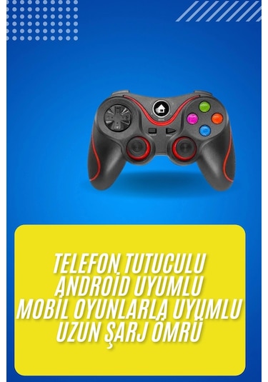 Buğz Kablosuz Oyun Kolu Bluetooth Joystick Gamepad Android Uyumlu