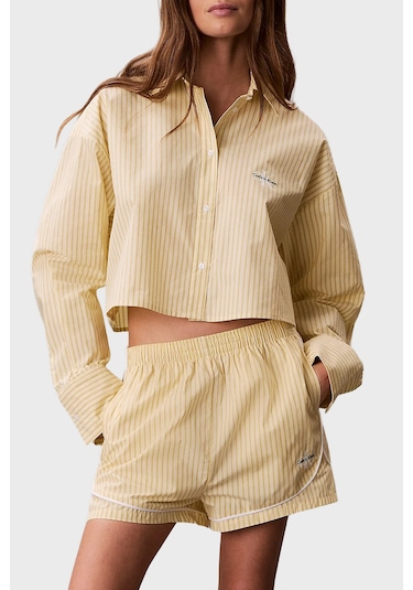 Calvin Klein Bayan Gömlek Lv00qs7605 W5w Sarı