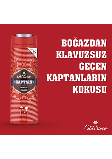 Old Spice Captain Duş Jeli ve Şampuan 400 ML
