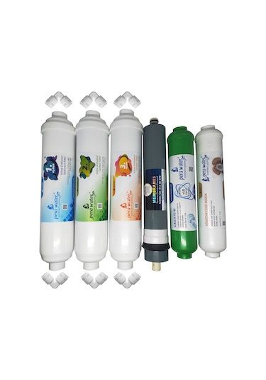 Pera Water Kapalı Kasa Su Arıtma Platinium Mebran 6Lı Alkali Set