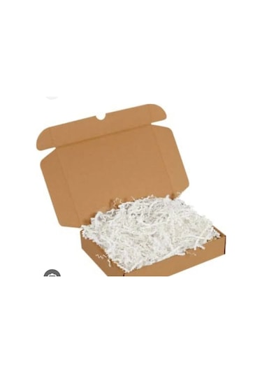 Z Zigzag Beyaz Kırpık Kağıt 1 Kg Kutu Dolgu Ve Hediye Süsleme