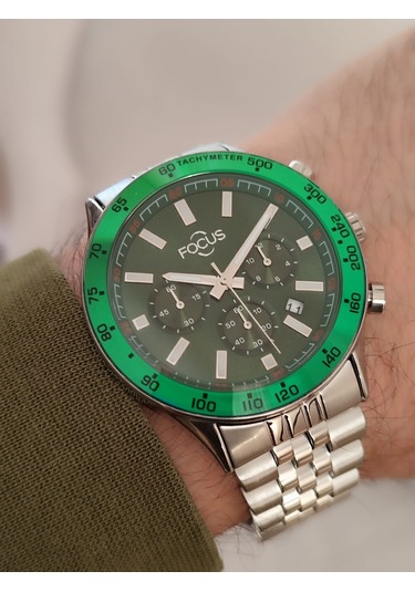 Focus Erkek Kol Saati Fonksiyonlu Çelik Kasa Takvimli 2092