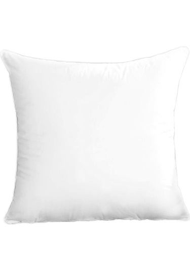 Suntek Yastık Ek Parçası Rahat Kare Pamuklu Atkı 55cmx55cm-1100g-beyaz-kenar Beyaz Kenar