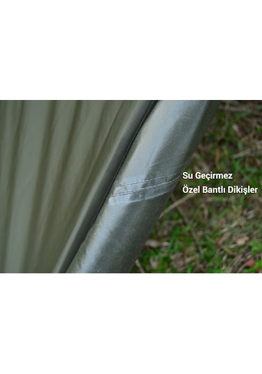 Bushlove Bushcraft Premium 4 Mevsim Tarp Tente 3m 3m Haki