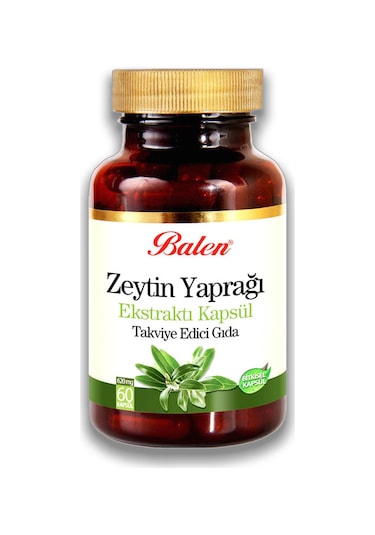 Balen Zeytin Yaprağı Ekstraktı 620 Mg 60 Kapsül X 3 Adet