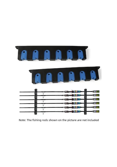 Xindoker Mavi Evac Malzeme Garaj Kapısı İçin 6 Adet Olta Tutabilir Duvar Kurulu Depolama Rakuru