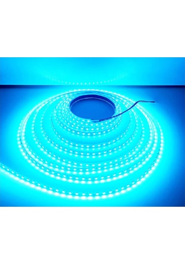 12 Volt 8 Mm 2835 Smd Turkuaz İç Mekan 120 Ledli 5 Metre Şerit Led