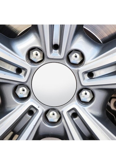 Bijon Kapağı 17 Mm Siyah Ve Krom Renk 20 Adet