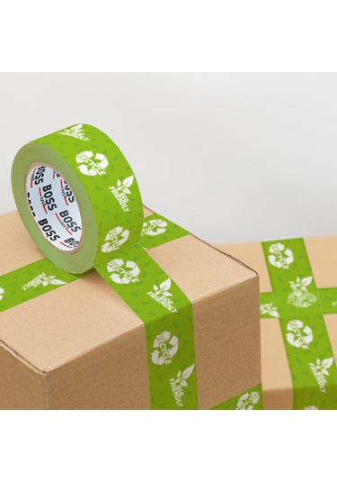 Geri Dönüşüm Yeşil Koli Bandı En:45cm Metraj:66metre 1.adet